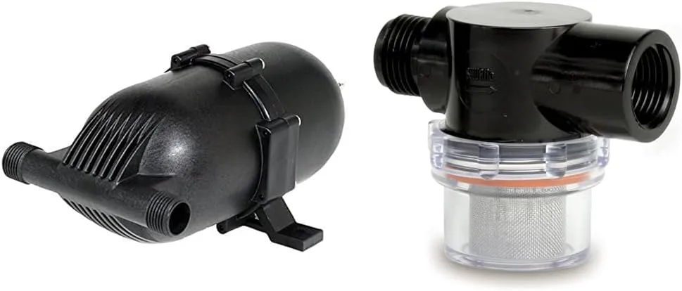 SHURFLO 182-200 Pre-Pressurized Accumulator Tank - 24 oz, Black