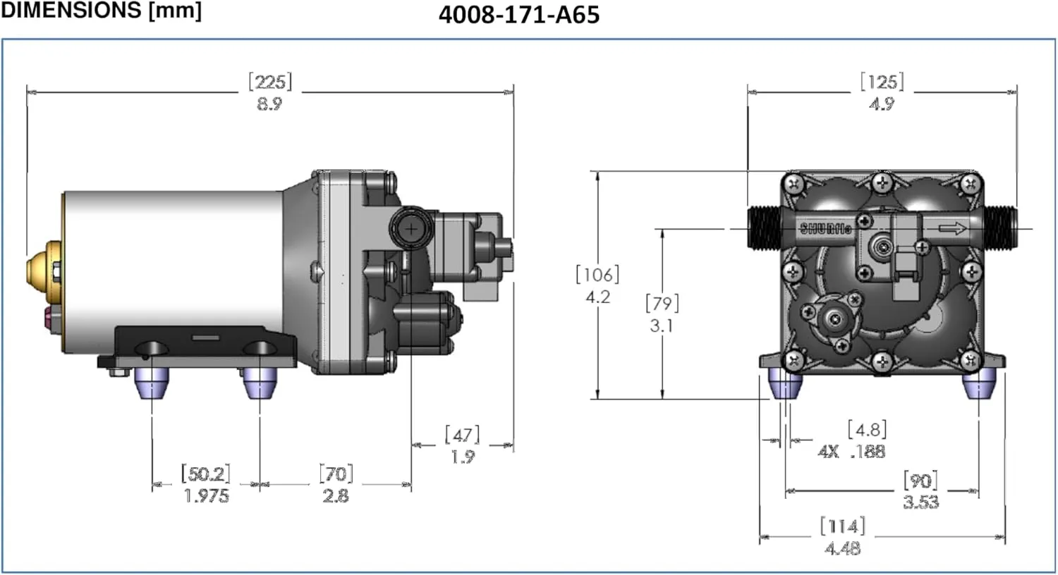 PENTAIR SHURFLO 4008-171-E65 115V 3GPM Revolution Pump