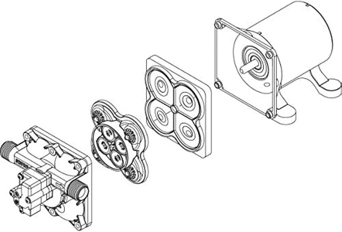 PENTAIR SHURFLO 94-800-00 Model 4008 Complete Upper Housing