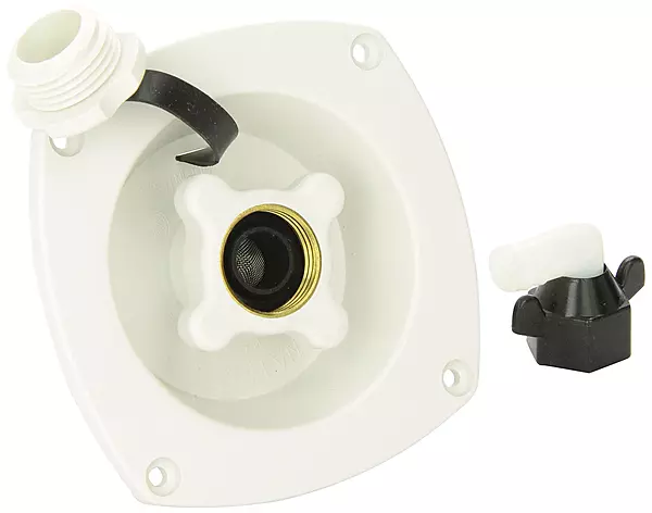 Shurflo by Pentair Pressure Reducing City Water Entry - Wall Mount - Gel White