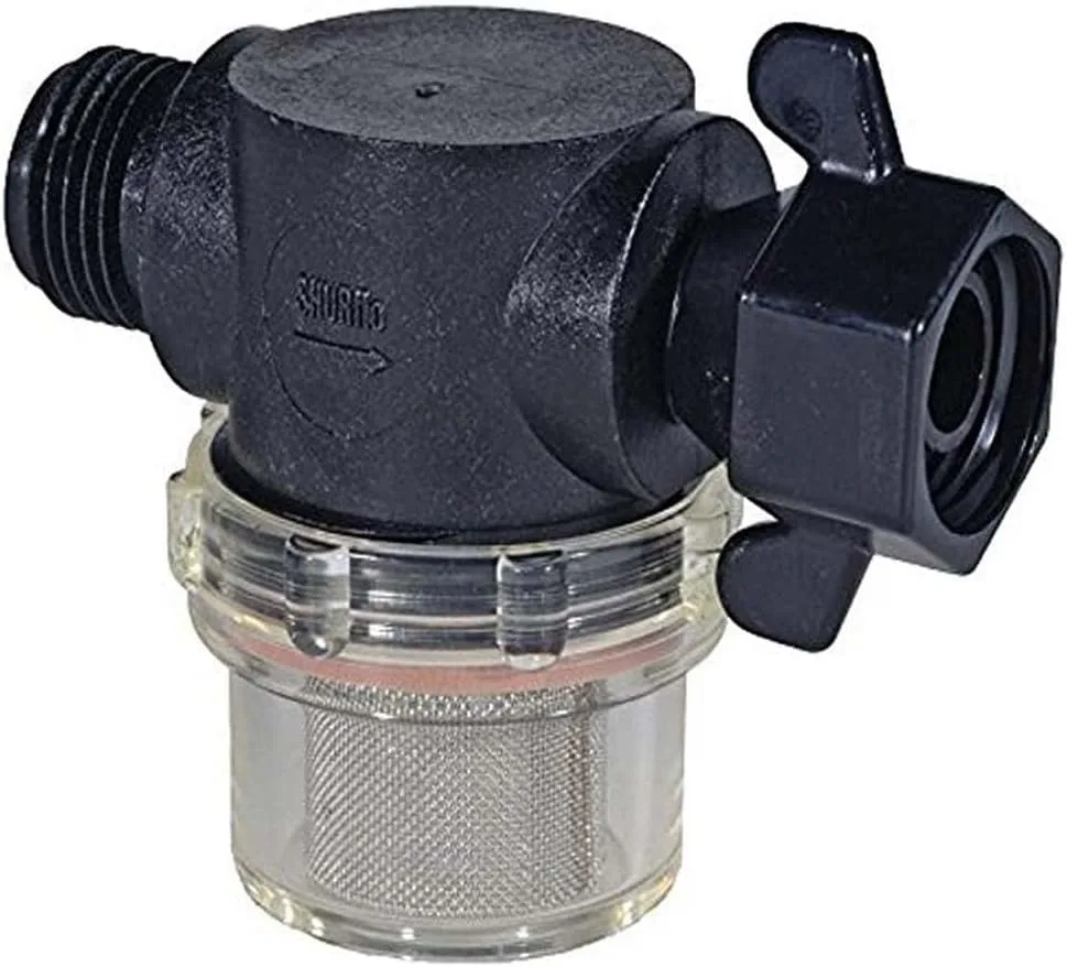 Shurflo by Pentair Swivel Nut Strainer - 1/2" Pipe Inlet - Clear Bowl