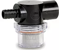 Shurflo by Pentair Twist-On Water Strainer - 1/2" Barb Inlet - Clear Bowl