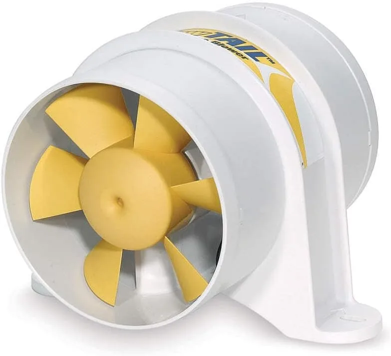 Shurflo by Pentair Yellowtail™ 4" Marine Blower - 12 VDC, 215 CFM
