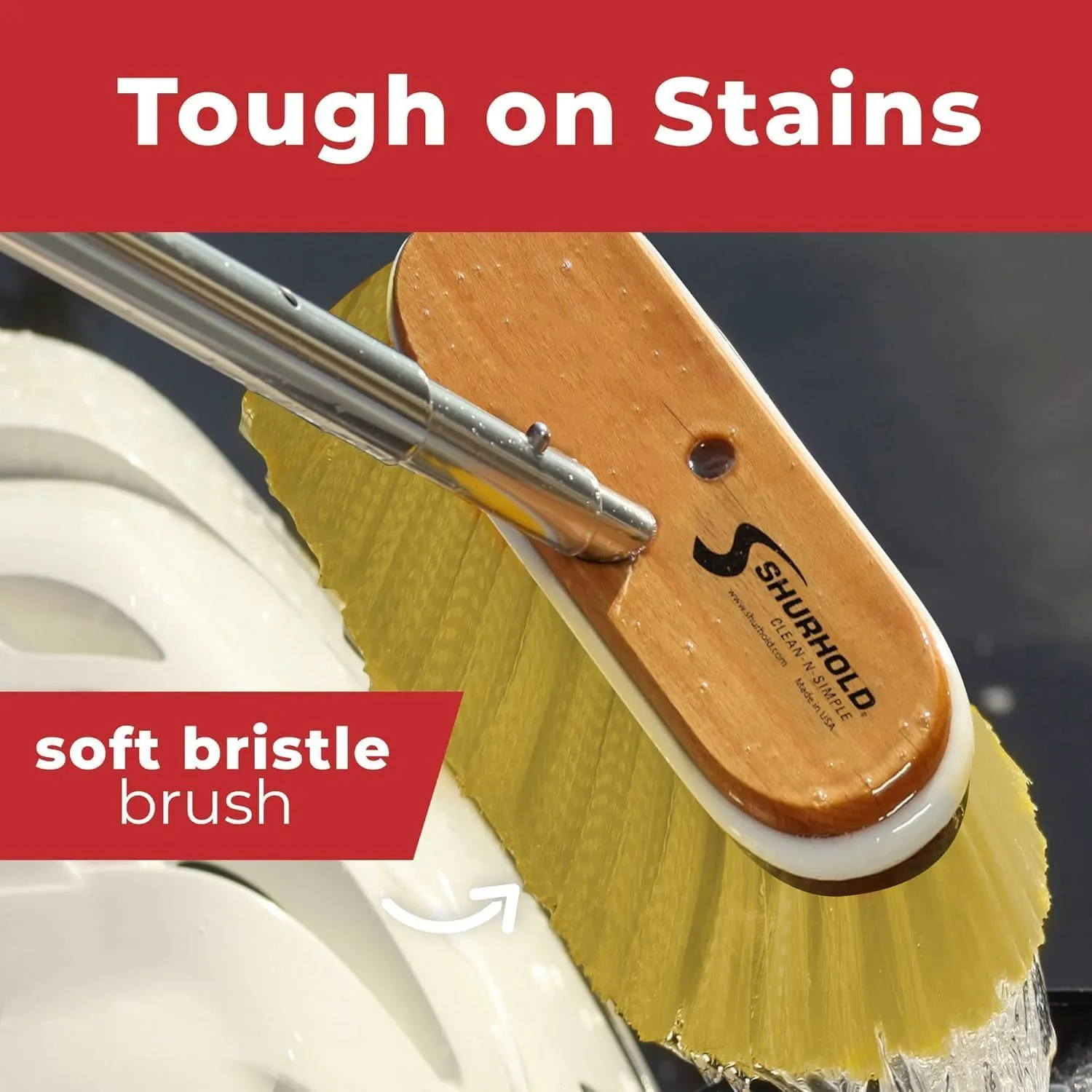 SHURHOLD 10" Deck Brush (Shur-Lok)