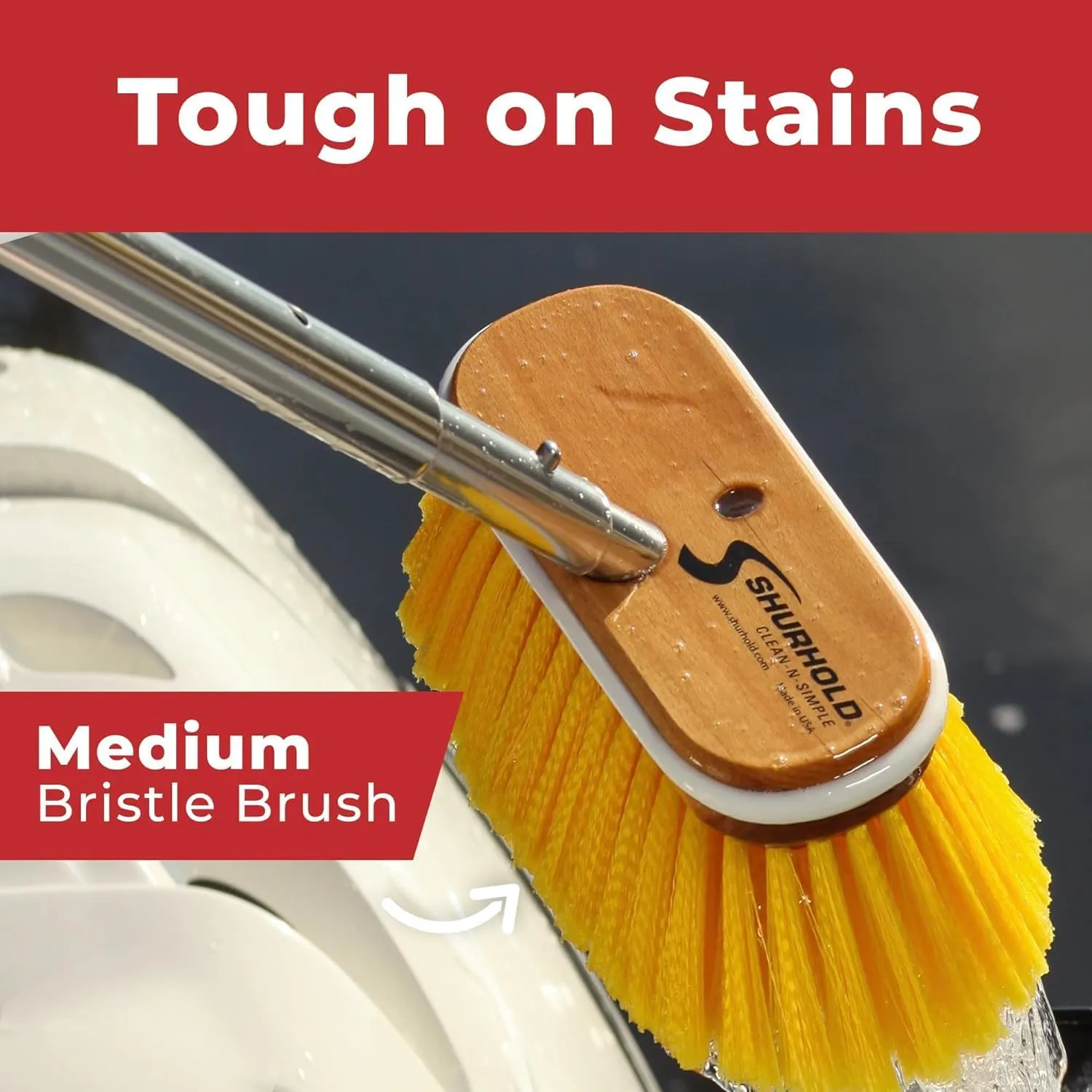 SHURHOLD 10" Deck Brush (Shur-Lok)