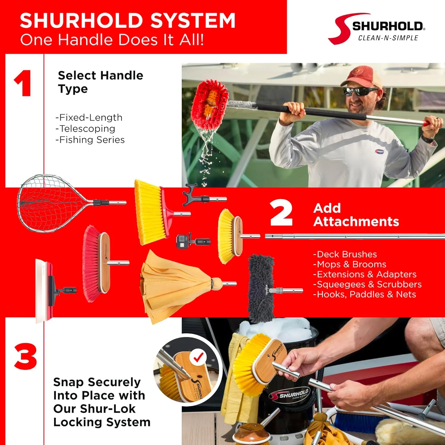 SHURHOLD Deluxe Water Sprite Chamois Heavy Duty Mop with Highly Absorbent 2 7/8" Wide PVA Strips