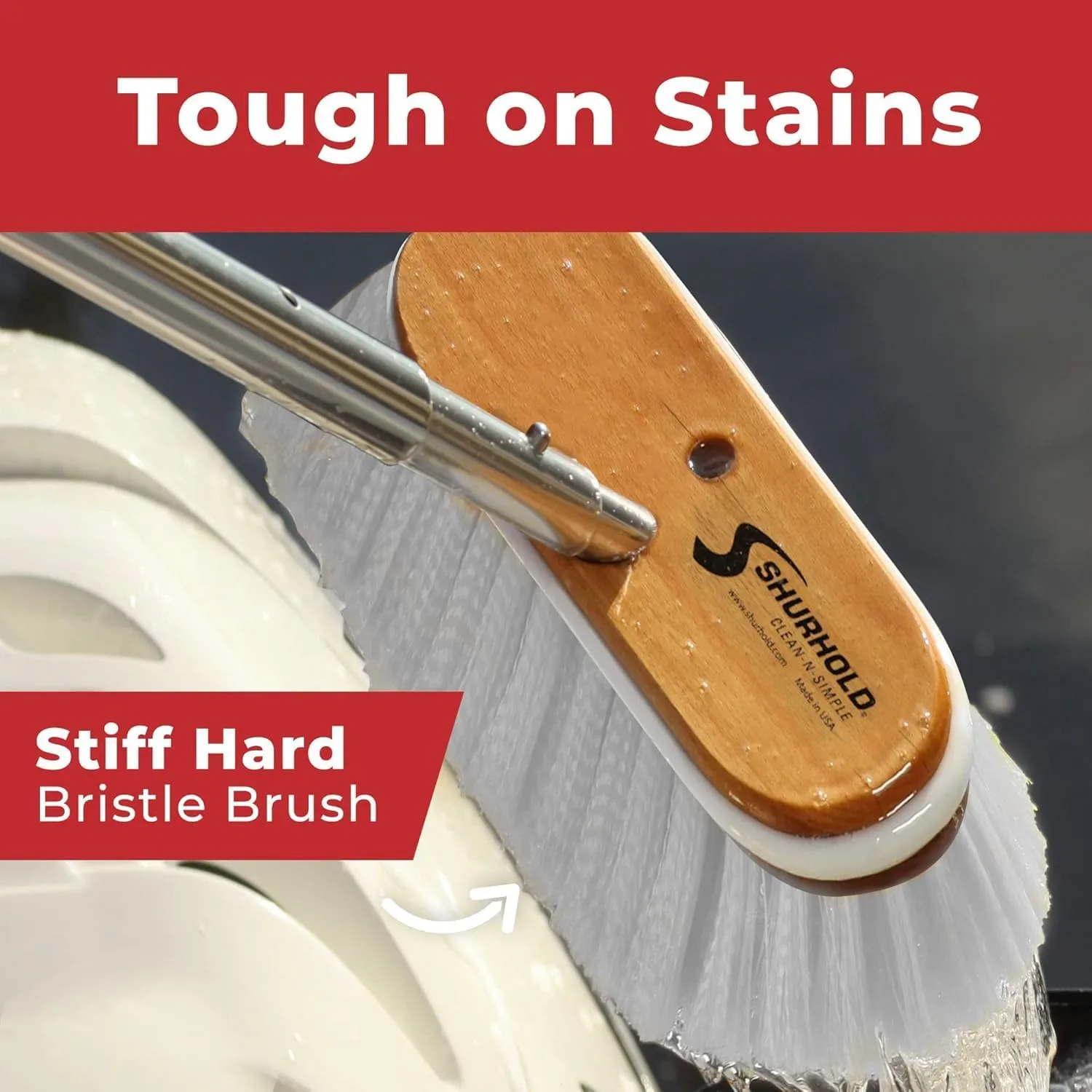 SHURHOLD 10" Deck Brush (Shur-Lok)