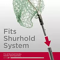Shurhold 1820 17" x 20" x 30" Pear Shape Landing Net Red