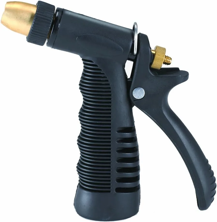 Shurhold 288 Multicolor Chrome 2-Port Metal Hose Nozzle with Compression Inlet and SAE Outlet, Ball Valve, Cleaning
