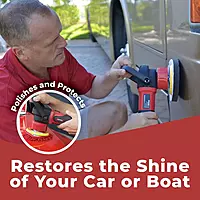 Shurhold 3101 Dual Action Random Orbital Car Boat Buffer Polisher Starter Kit with 16oz Pro Polish Wax & Sealant