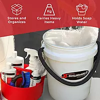 SHURHOLD One Bucket System - 5 Gallon Bucket with Rope Handle, Lid, Caddy & Grate