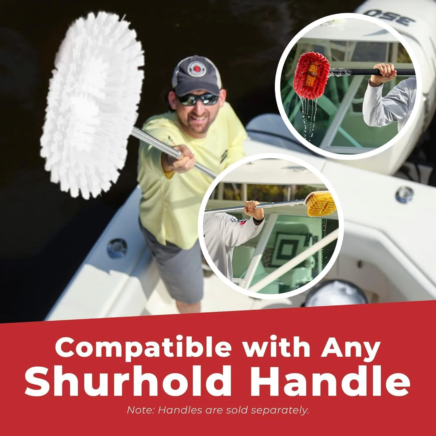 SHURHOLD 6" Deck Brush (Shur-Lok Flared Angled Head)