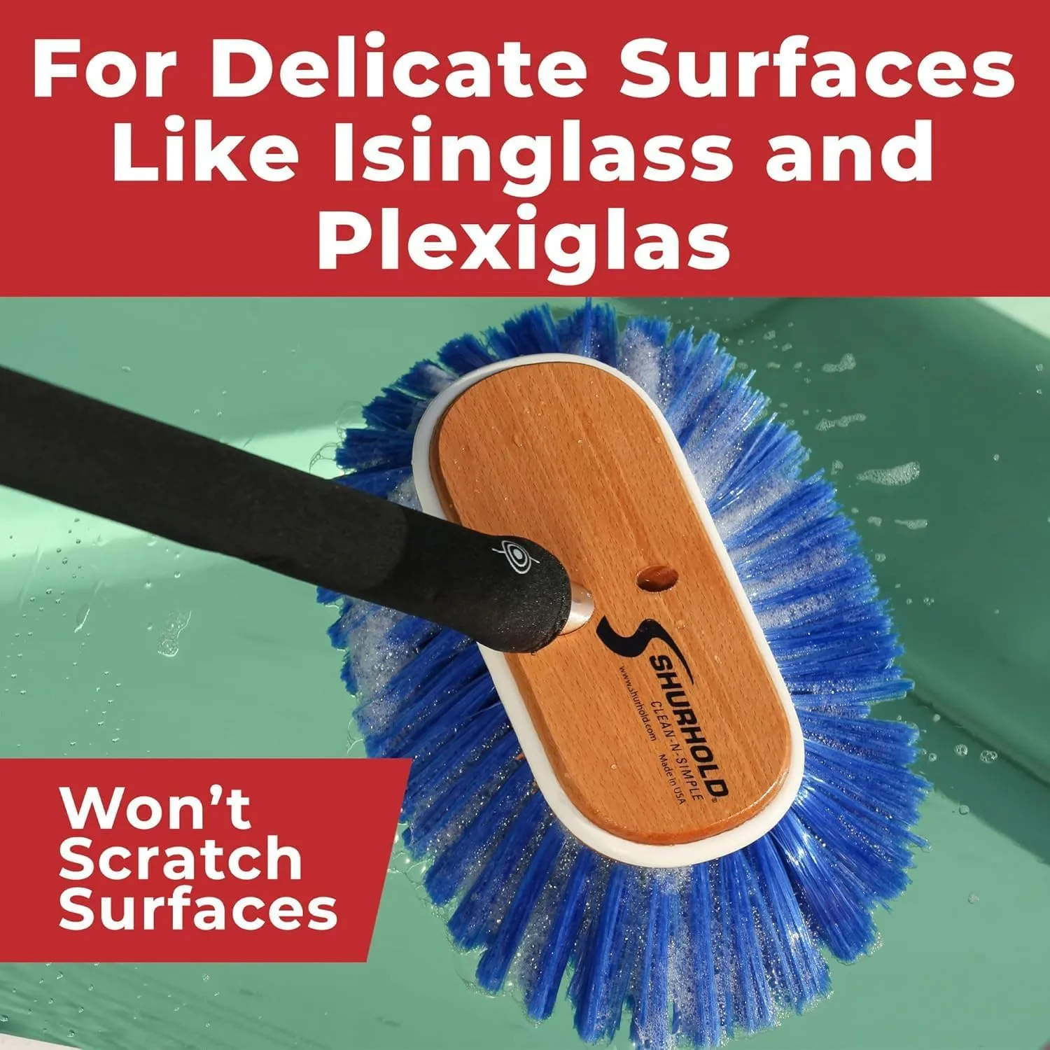 SHURHOLD 6" Deck Brush (Shur-Lok Flared Angled Head)