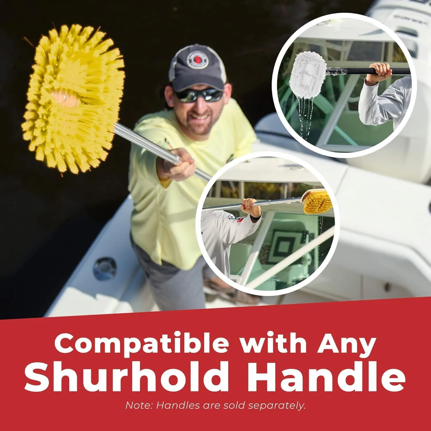 SHURHOLD 6" Deck Brush (Shur-Lok Flared Angled Head)