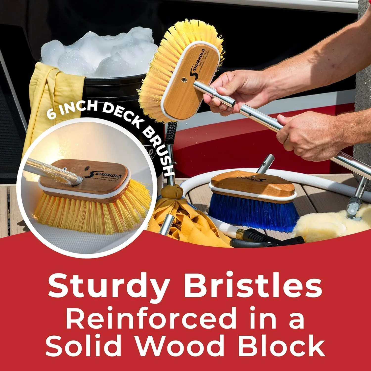 SHURHOLD 6" Deck Brush (Shur-Lok Flared Angled Head)
