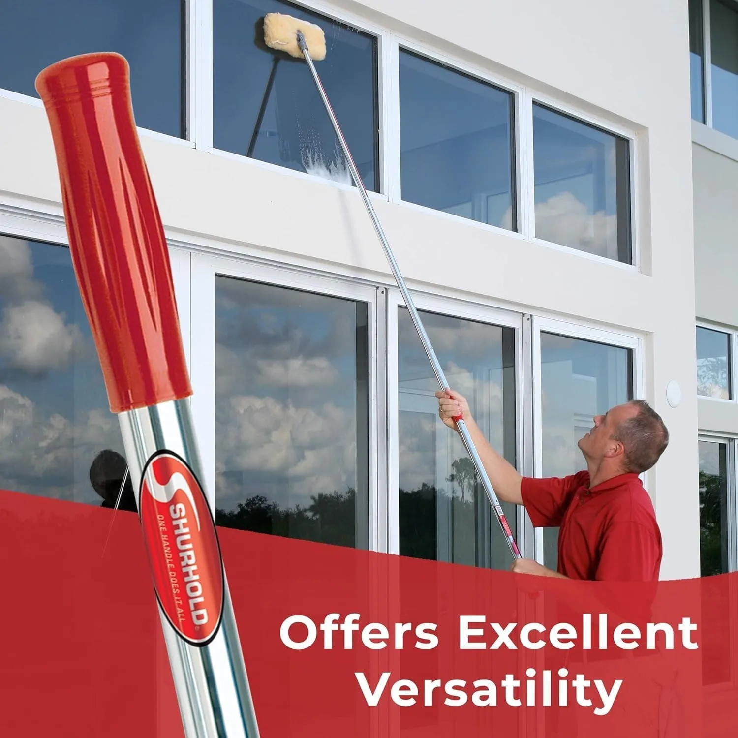 SHURHOLD Telescoping Extension Handle with SHUR-LOK Quick-Release