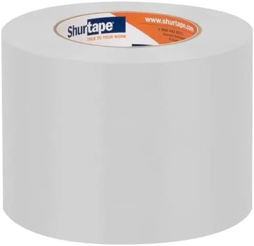 Shurtape UV-Resistant Marine Heat Shrink Tape - 96MM x 55M Roll - Straight Edge White