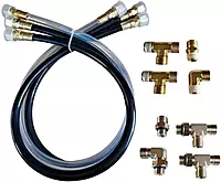 SI-TEX Autopilot Hydraulic Steering Installation Kit w/Hoses & Fittings