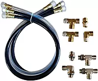 SI-TEX Autopilot Hydraulic Steering Installation Kit w/Hoses & Fittings