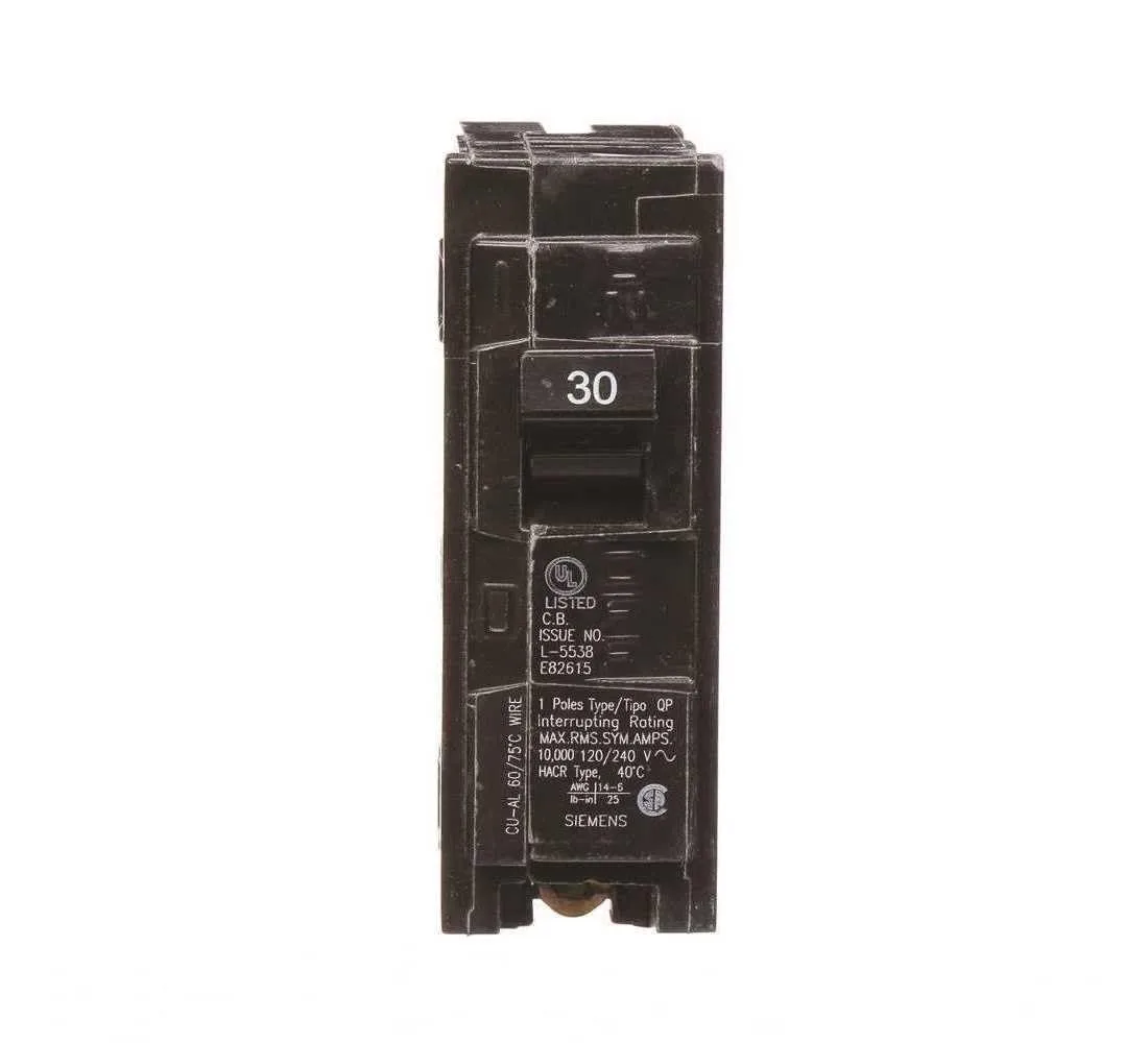 SIEMENS QP Single-Pole Type QP Circuit Breaker 120V Thermal-Magnetic