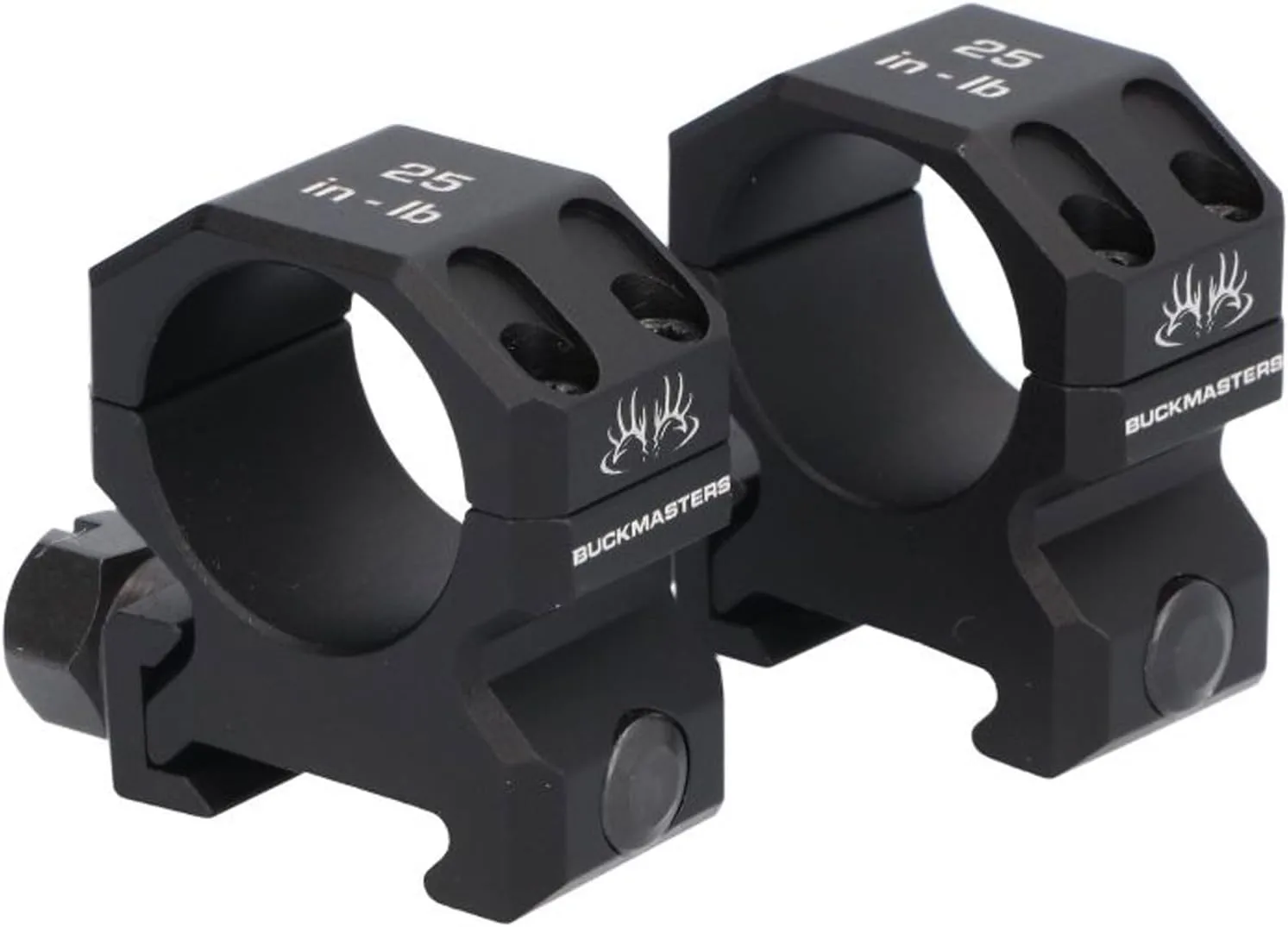Sig Sauer 1 in Buckmasters Aluminum Durable Lightweight Easy-to-Install Tactical Rifle Scope Ring Set Medium, 0.94" Black