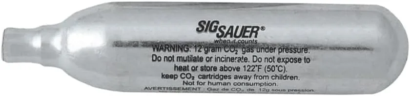 SIG SAUER 12 Gram Prefilled CO2 Cylinders for Airguns