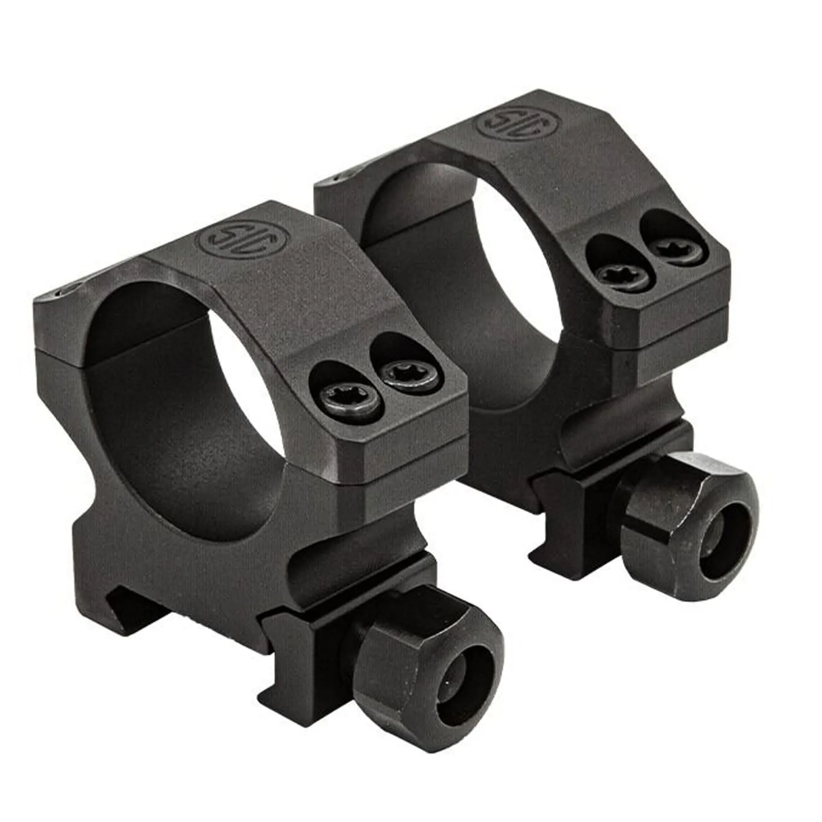 SIG SAUER Alpha1 35mm Tactical Hunting Shooting Durable Aluminum Powder Coated Mounting Scope Rings High 1.25"