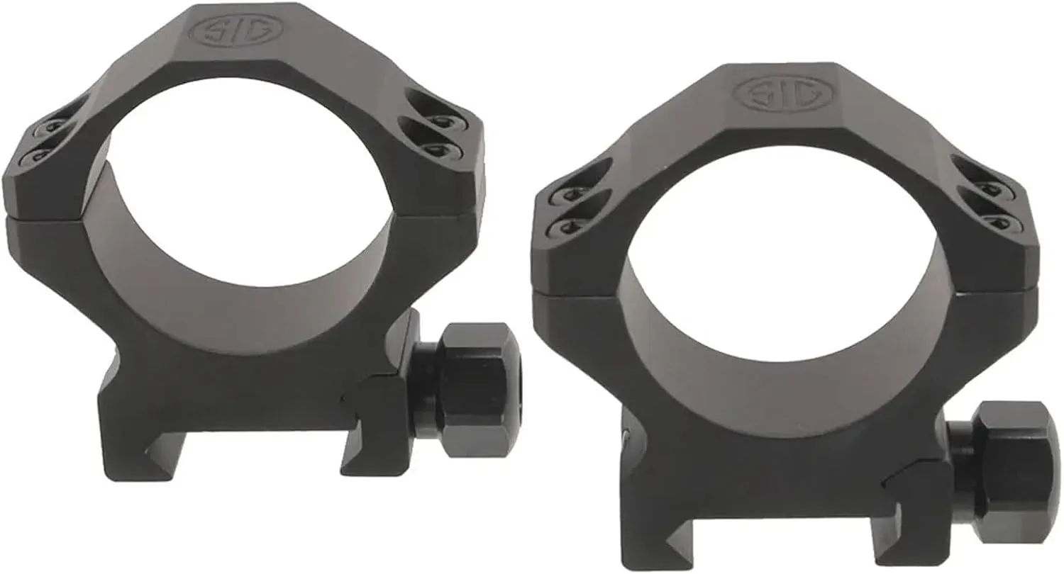 SIG SAUER Alpha1 35mm Tactical Hunting Shooting Durable Aluminum Powder Coated Mounting Scope Rings High 1.25"
