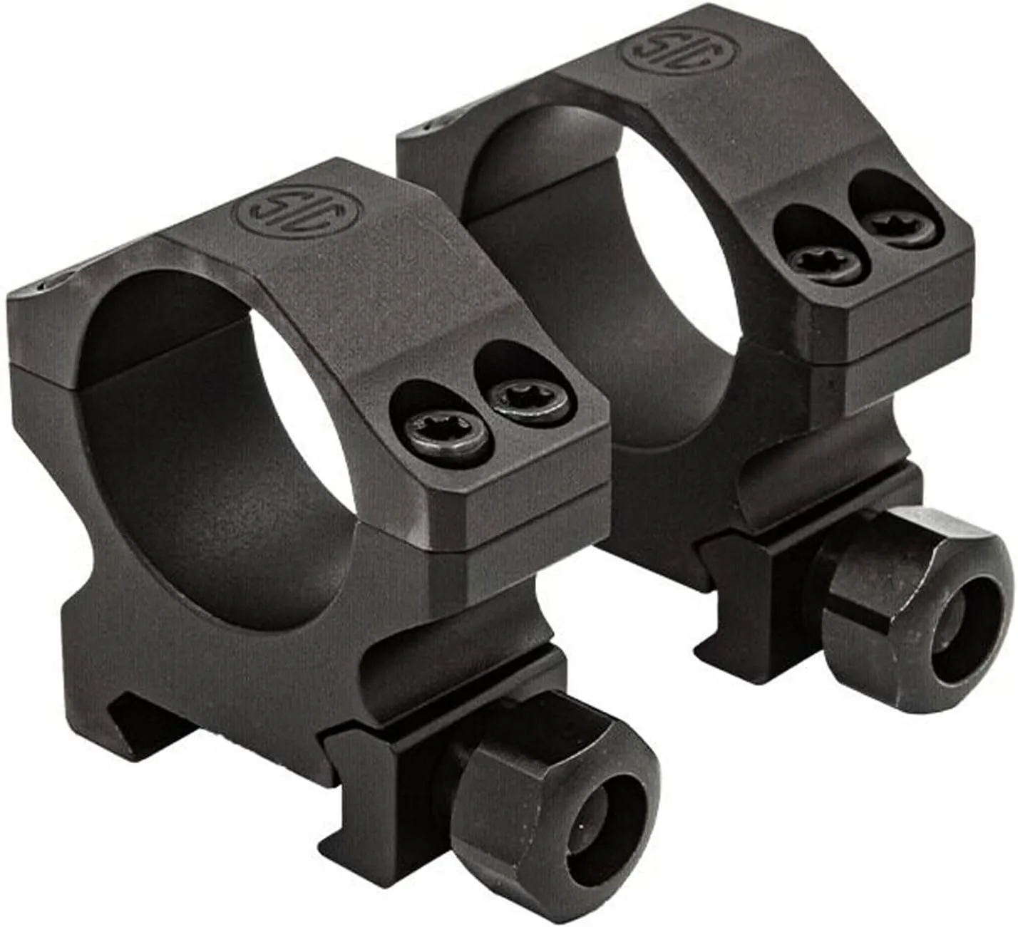 SIG SAUER Alpha1 35mm Tactical Hunting Shooting Durable Aluminum Powder Coated Mounting Scope Rings High 1.25"