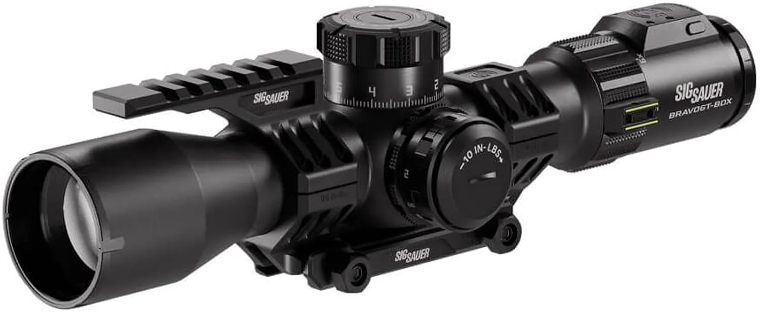 SIG SAUER BRAVO6T-BDX 3-18x44mm FFP Rifle Scope | HDX Glass with ZeroSync BDX eTRAK Dial | 35mm Tube Bluetooth Ballistic