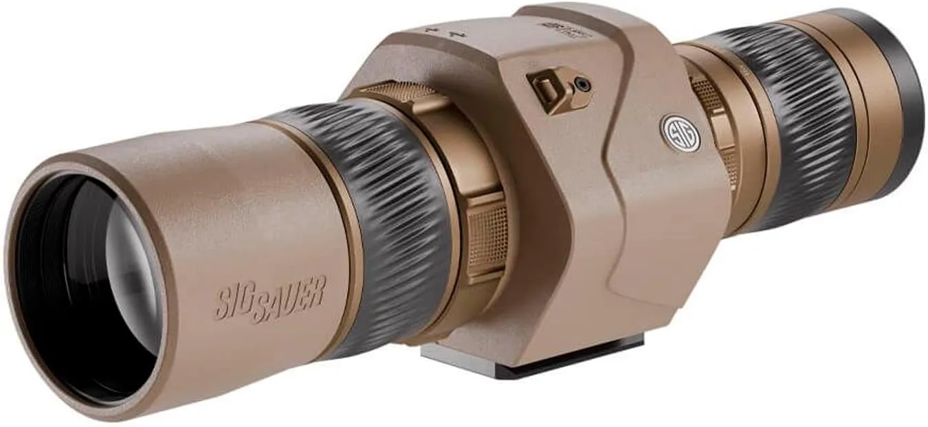 SIG SAUER OSCAR6 HDX PRO 16-32x60mm Image Stabilized Fast Focus Straight Eyepiece Waterproof Tripod Compatible Hunting