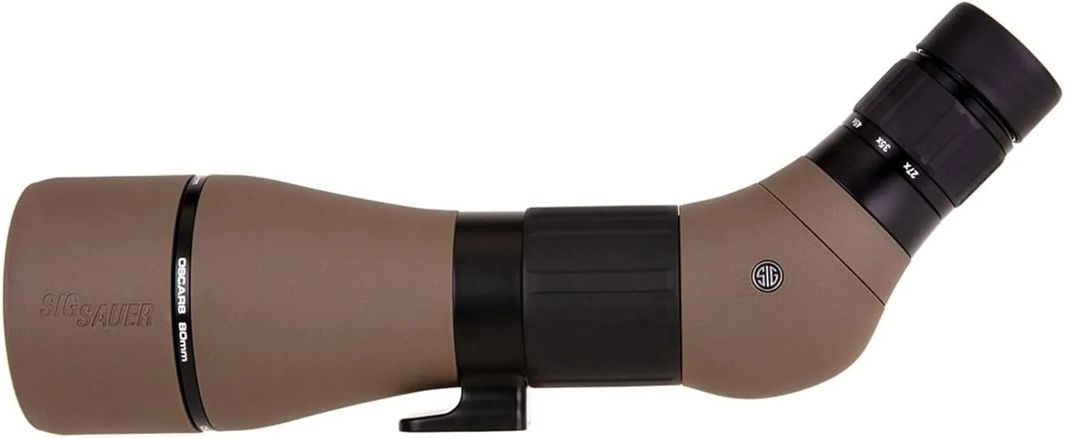 Sig Sauer OSCAR8 27-55x80mm Tactical Hunting Durable Lightweight Waterproof Fogproof 15 Inch Adjustable Aluminum Angled