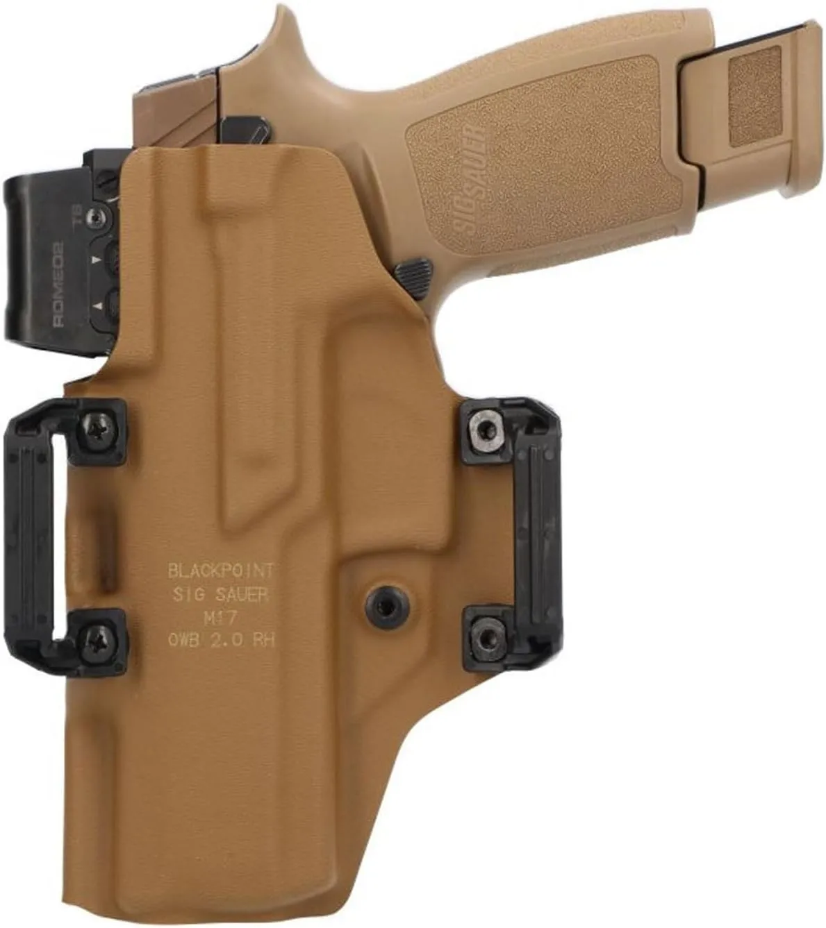 SIG SAUER P320-M17 Adjustable OWB BlackPoint Durable Lightweight Tactical Right-Handed Concealed Carry Holster