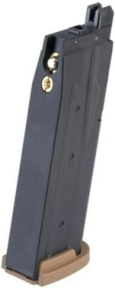 Sig Sauer ProForce 21-Round Airsoft Magazines Compatible with P320 M18 Air Guns | Green Gas Housing | Tan or Black Base