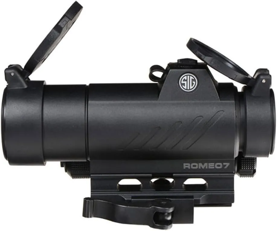 Sig Sauer ROMEO7 1x30mm Durable Aluminum Waterproof Fogproof Closed Full Size 2 MOA Red Dot Sight