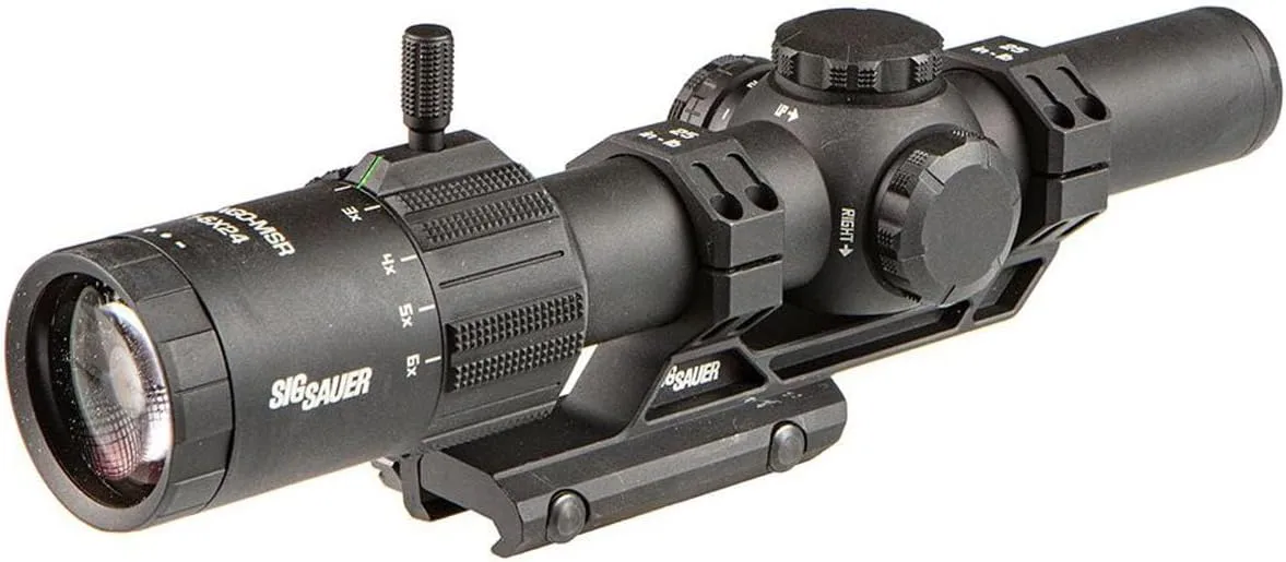 SIG SAUER Tango-MSR LPVO 1-6x24mm Waterproof Fogproof Rugged Tactical Hunting Rifle Scope | Second Focal Plane/SFP/F2
