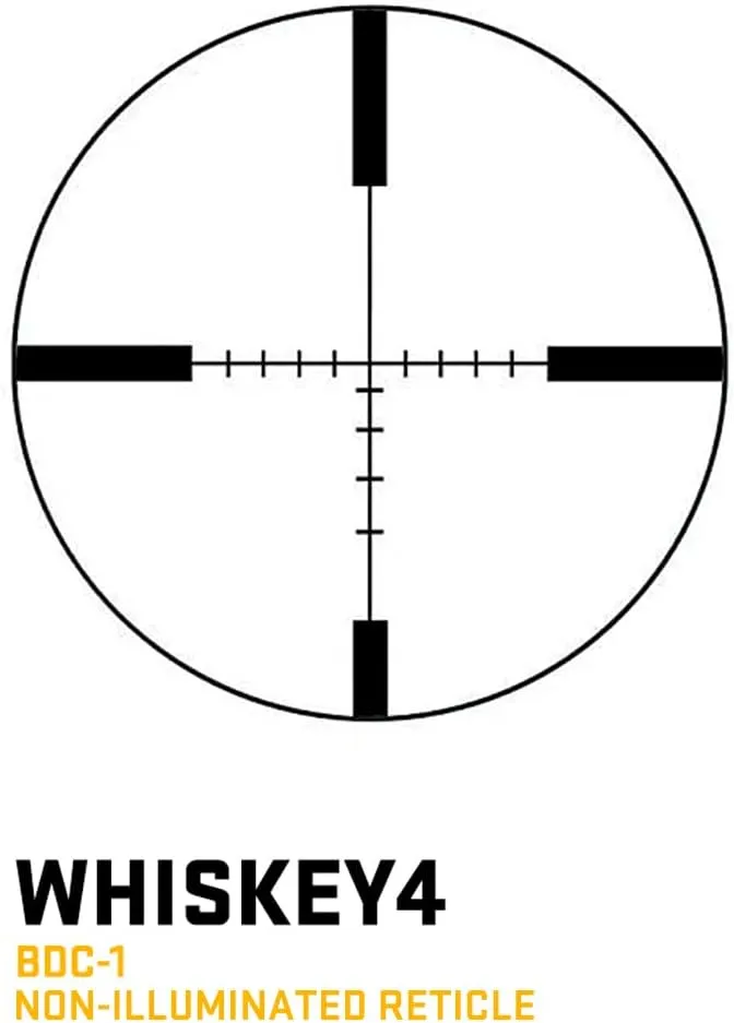 SIG SAUER WHISKEY4 Riflescope with Illuminated Hellfire Reticle