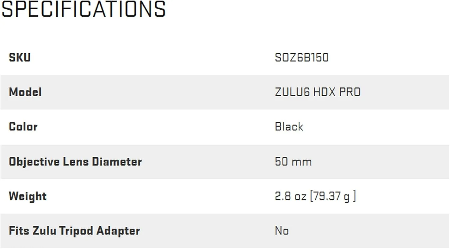 SIG SAUER ZULU6 HDX PRO Binocular Adapter - SOZ6B150 | Compact Lightweight Polymer Binocular Mounting Hinge Clamp Adapter