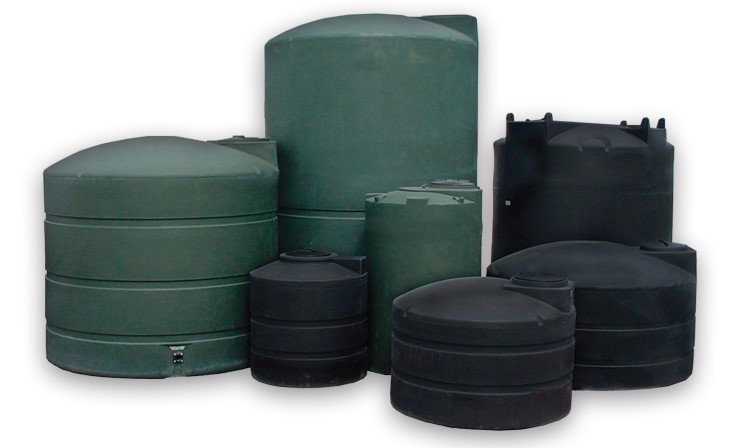 Snyder Industries 400 Gallon Green Vertical Water Tank