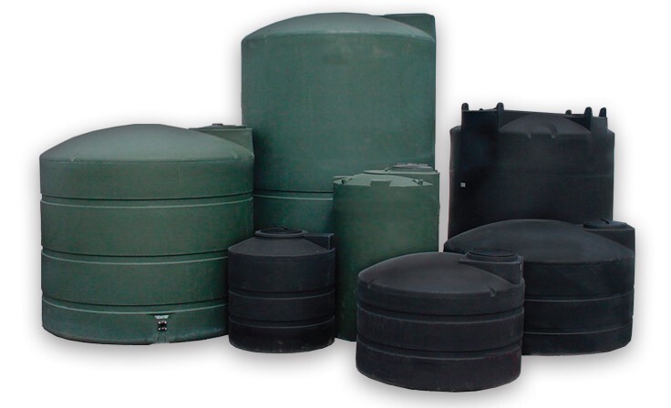 Snyder Industries 300 Gallon Green Vertical Water Tank