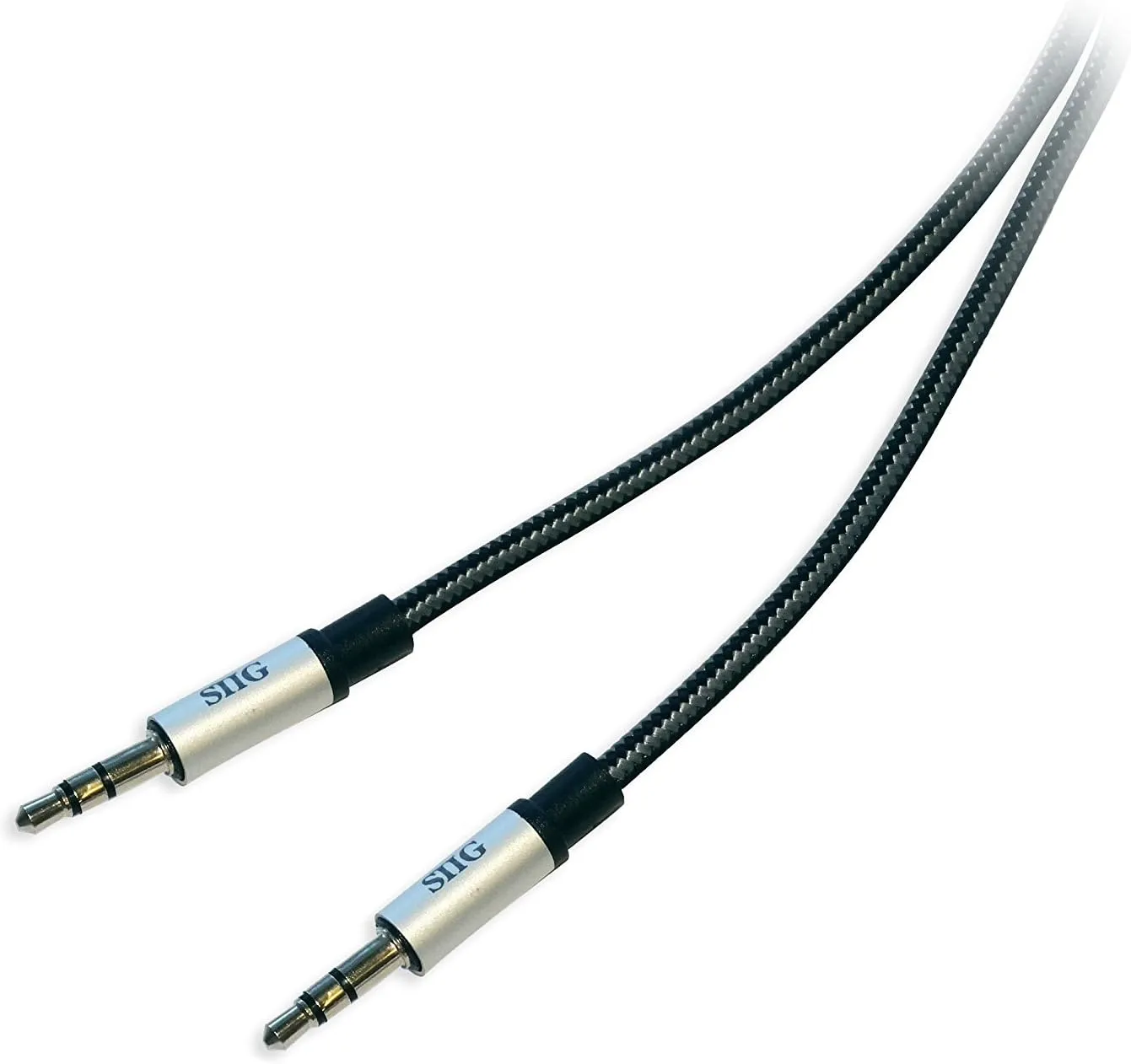 SIIG 10 Feet (3M) Fabric Woven Braided 3.5mm Stereo Aux Extension Cable for Smartphones or Tablets, Durable and Tangle-free