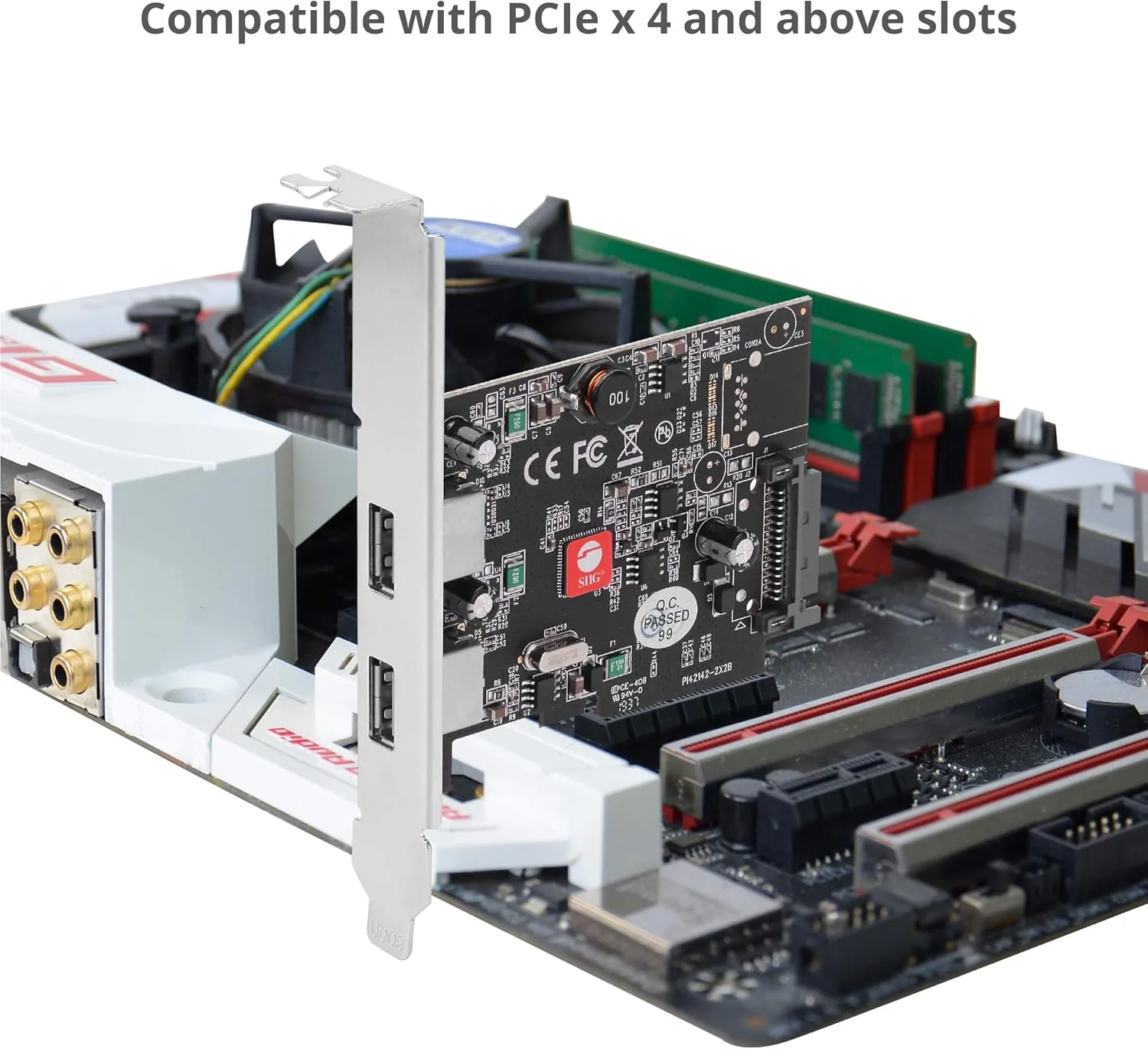 SIIG 2-Port USB 3.1 PCIe Card, PCIe 3.0 x4 to Two USB 3.1 Gen 2 Type-A, 10Gbps & 5V/900mA per Port, UASP, Over-Current Protection, Asmedia ASM3142 Chipset, Dual-Profile Brackets (JU-P20912-S2)