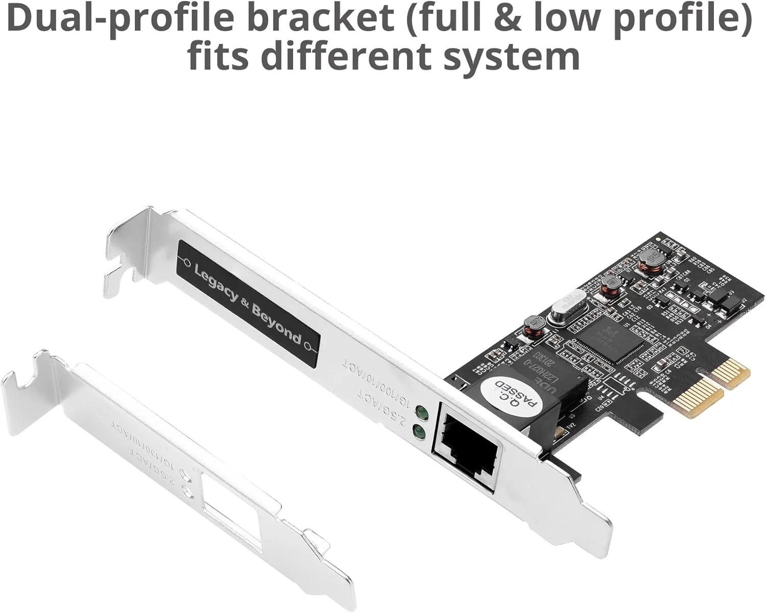 SIIG Single 2.5G 4-Speed Multi-Gigabit Ethernet PCIe Network Card (LB-GE0611-S1)