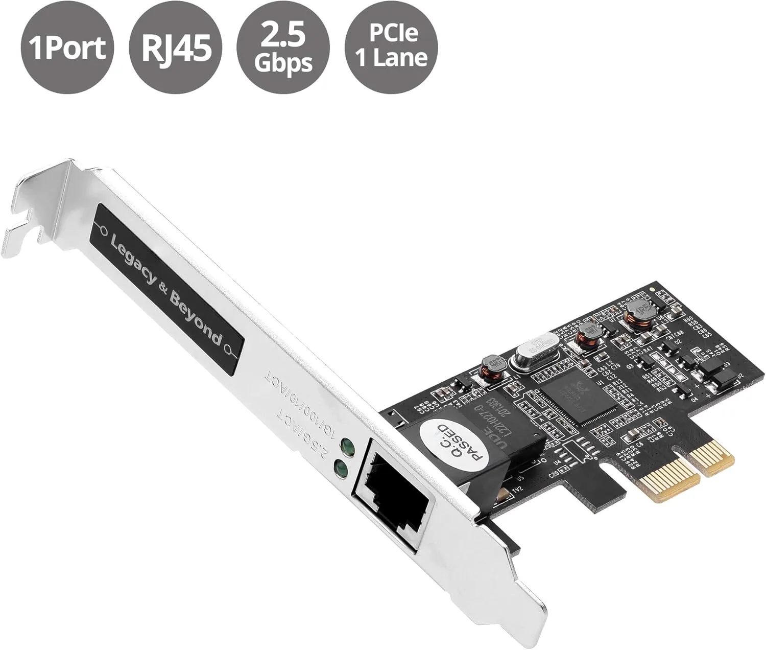 SIIG Single 2.5G 4-Speed Multi-Gigabit Ethernet PCIe Network Card (LB-GE0611-S1)