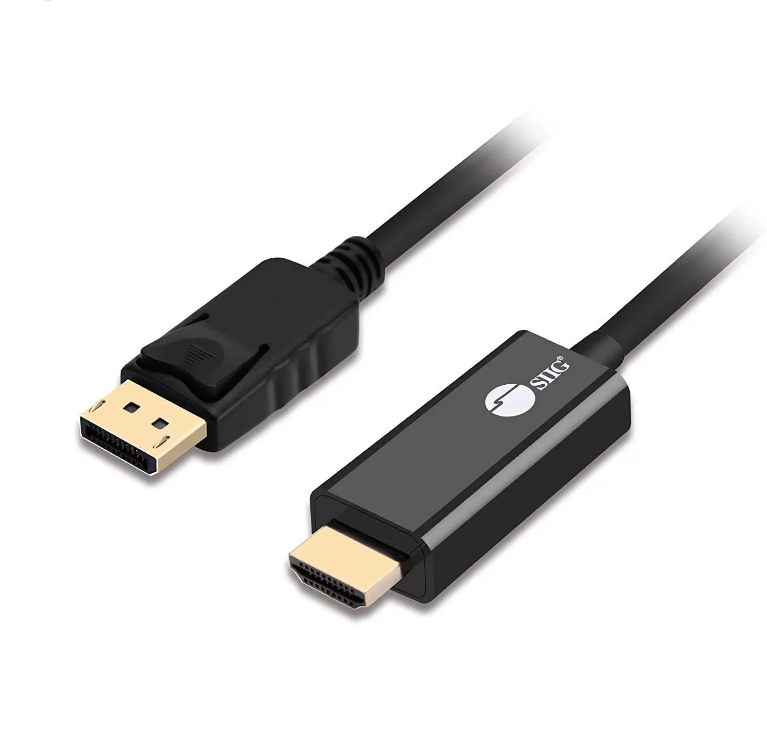 SIIG DisplayPort 1.2 to HDMI 1.4 Cable 4K @30Hz - DP to HDMI Male to Male Adapter - HDCP - 10 Feet