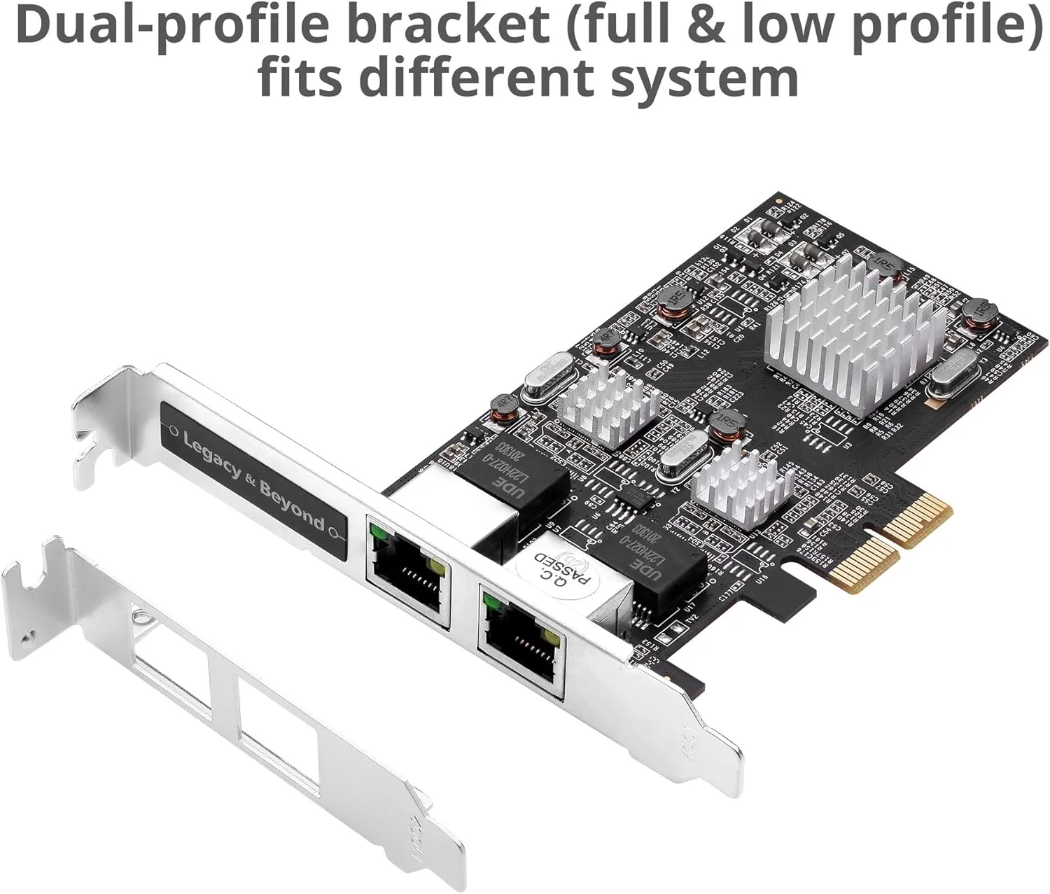 SIIG Dual 2.5G 4-Speed Multi-Gigabit Ethernet PCIe Network Card - LB-GE0711-S1
