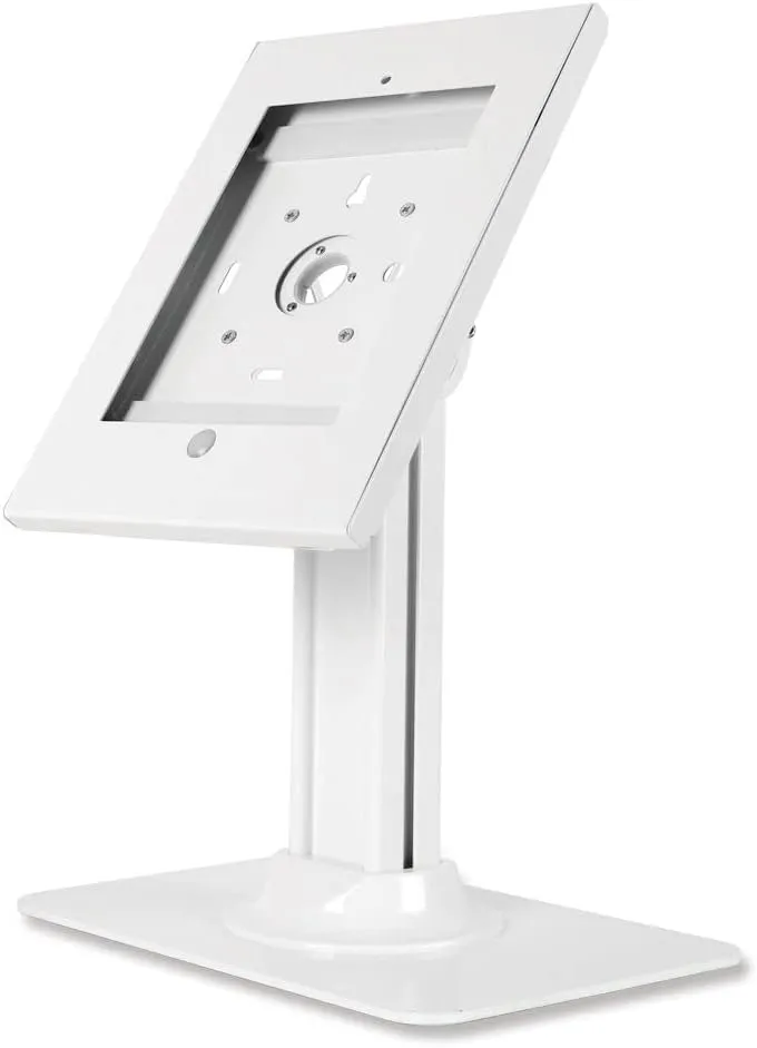 SIIG Security Lockable Countertop Kiosk & Tilting Adjustable Metal POS Stand for iPad (2/3/4/Air/Air2/Gen5/Gen6) - CE-MT2611-S1 Screen Size 9.7" and Below