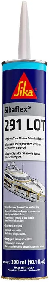 Sika Sikaflex® 291 LOT Slow Cure Adhesive & Sealant 10.3oz(300ml) Cartridge - Black