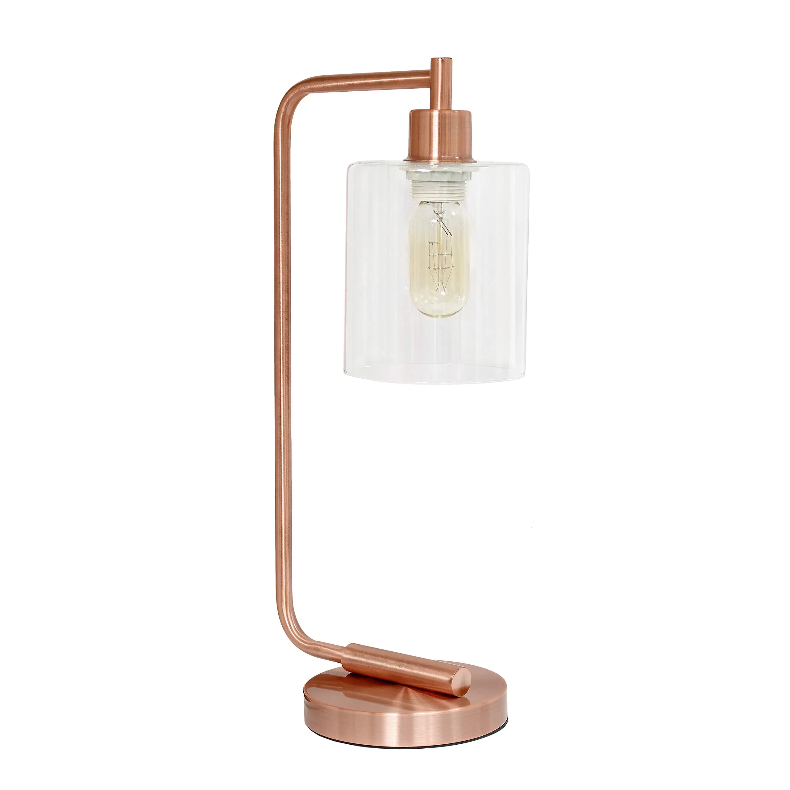 Simple Designs LD1036 Bronson Antique Style Industrial Iron Desk/Bedside Table Lamp