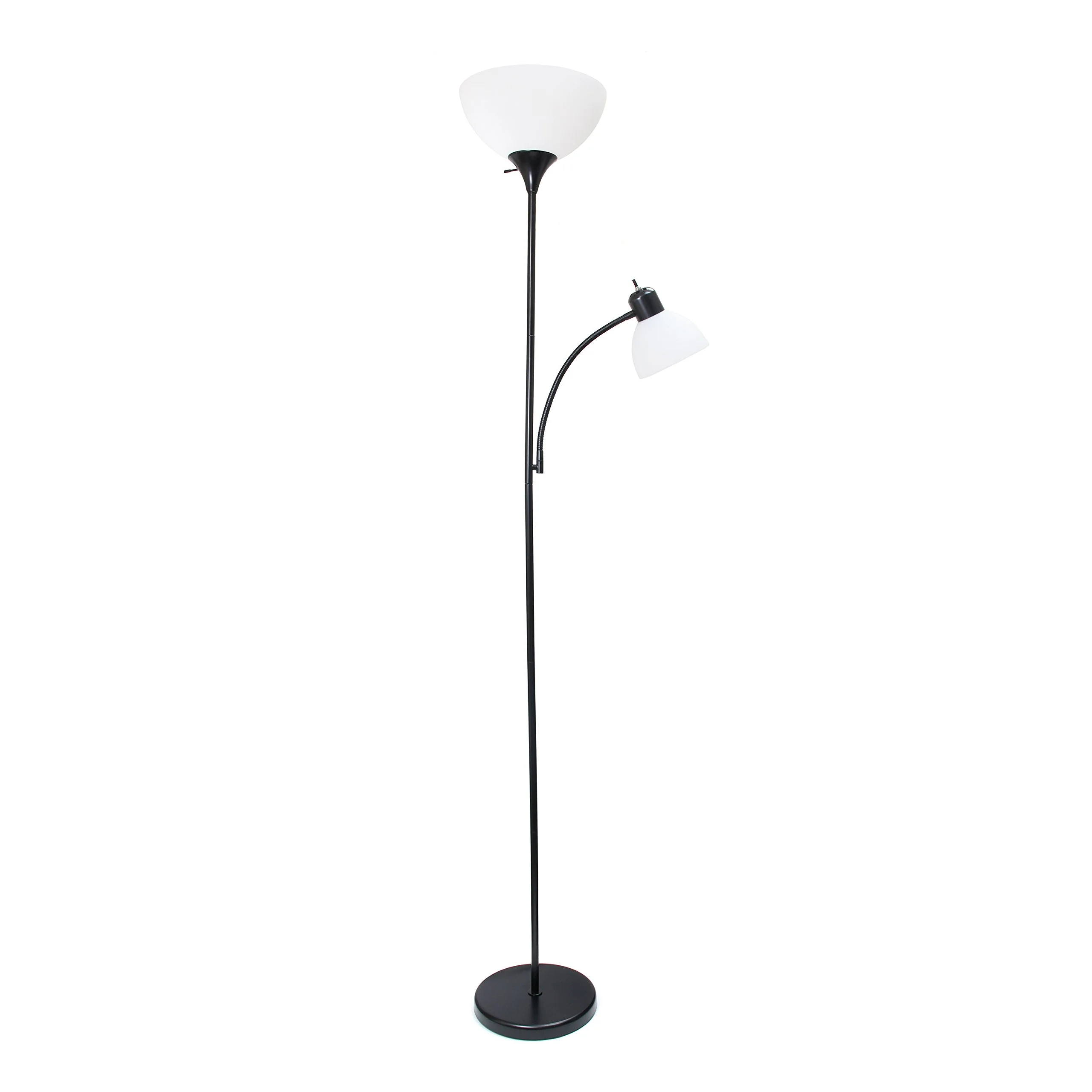 SIMPLE DESIGNS LF2000 Mother-Daughter Floor Lamp with Reading Light